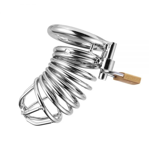 Cage de Chasteté Métal <br /> Spirale Orgasmique