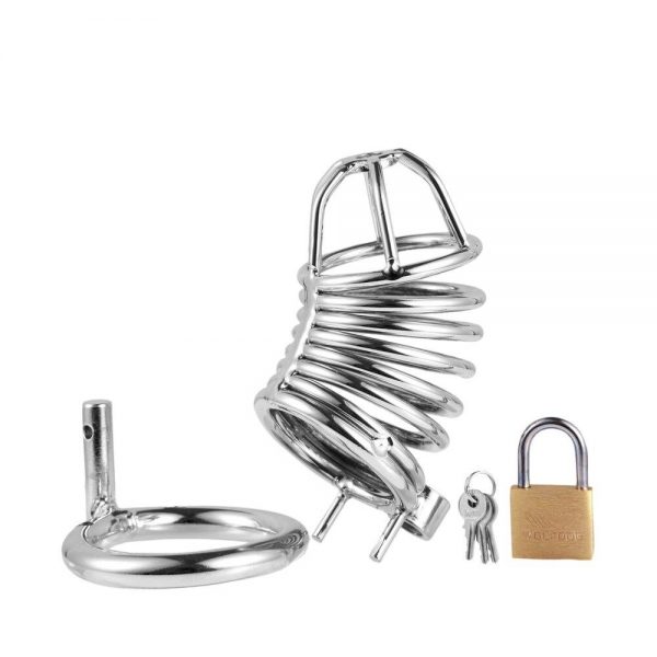 Cage de Chasteté Métal <br /> Spirale Orgasmique – Image 5