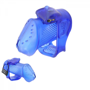 Cage de Chasteté Résine <br /> La Sentence Bleu