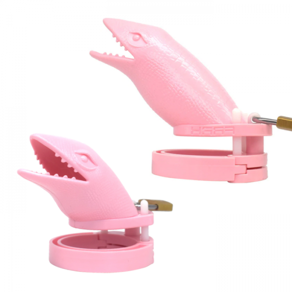 Cage de Chasteté Plastique L'alligator Rose