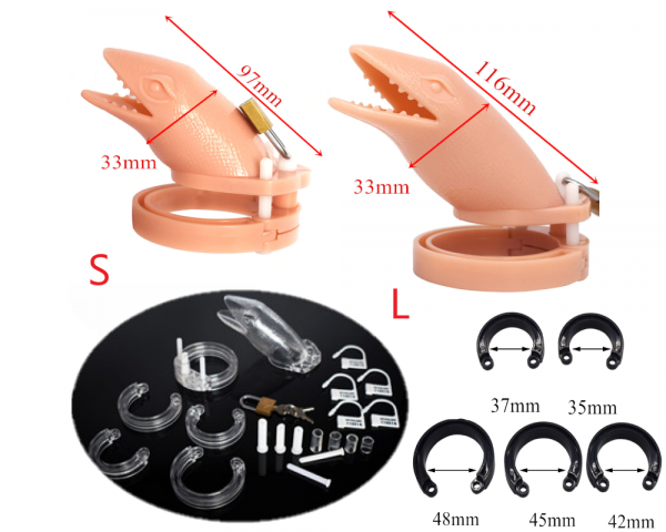 Cage de Chasteté Plastique L'alligator Rose – Image 2