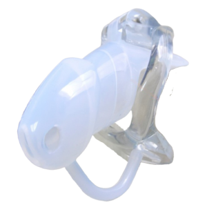 Cage de Chasteté Résine GB 7000 Blanc