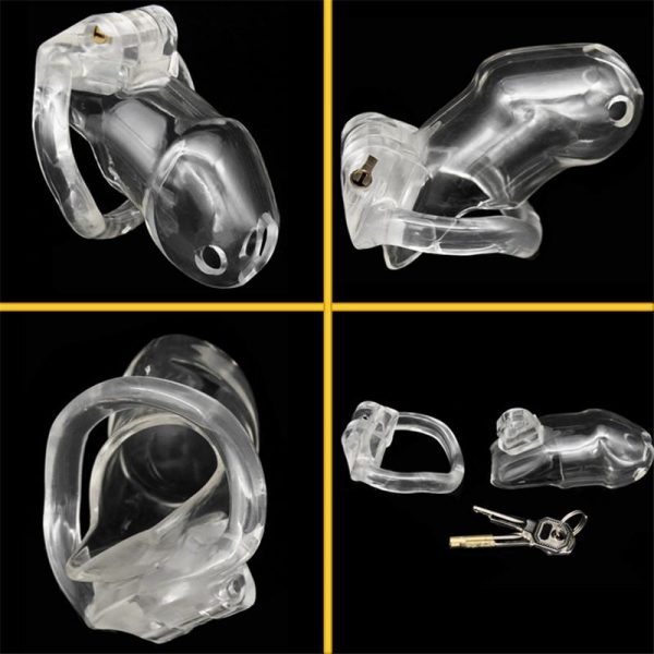 Cage de Chasteté Résine GB 3000 Transparent – Image 2
