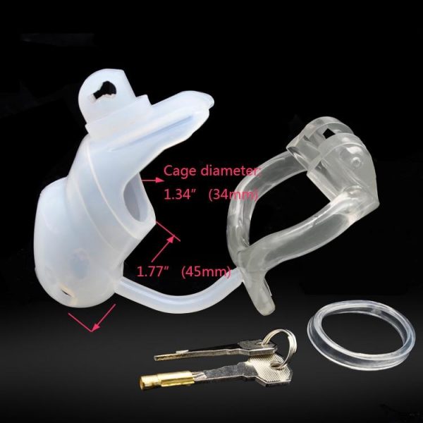 Cage de Chasteté Résine GB 7000 Blanc – Image 3