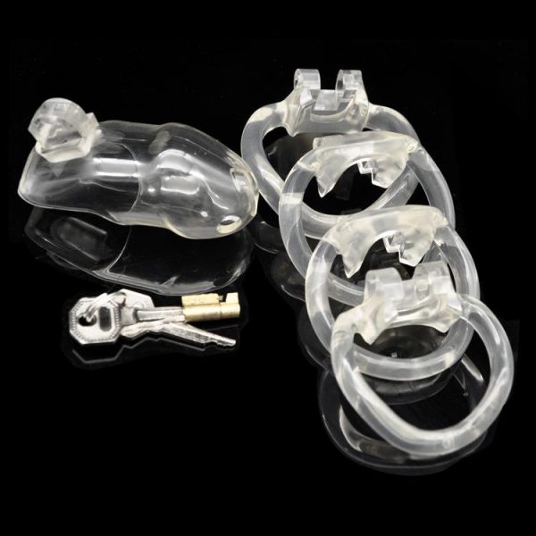 Cage de Chasteté Résine GB 3000 Transparent – Image 4