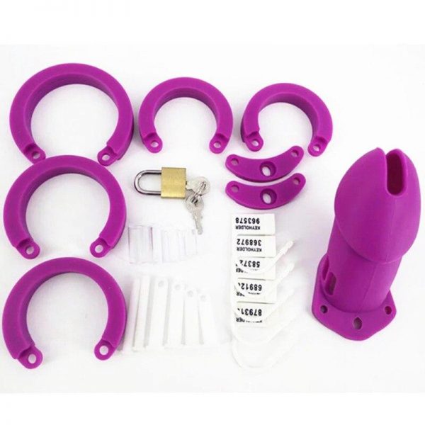 Cage de Chasteté Silicone GB 6000 Violet – Image 5