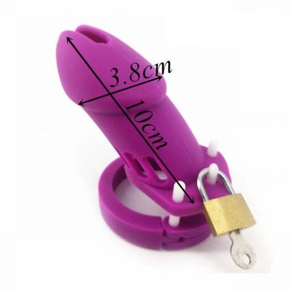 Cage de Chasteté Silicone GB 6000 Violet – Image 3