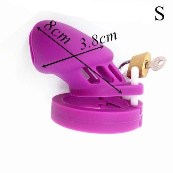 Cage de Chasteté Silicone GB 6000 Violet – Image 2