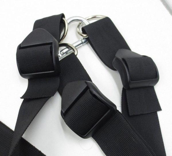 Balançoire sexuelle en métal et nylon rouge/noir avec triangle en acier (Kit) – Image 5