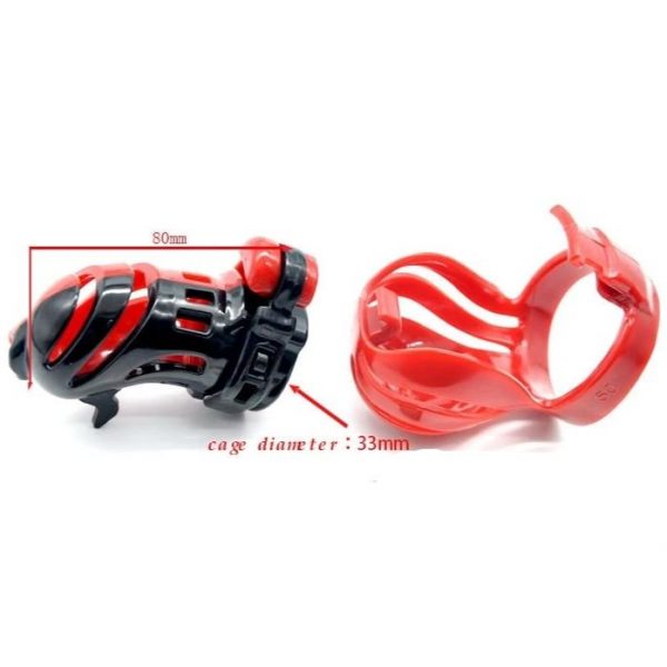Cage de Chasteté Résine GBX Rouge – Image 2