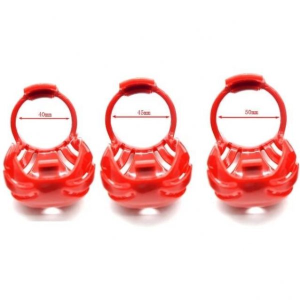 Cage de Chasteté Résine GBX Rouge – Image 4