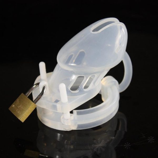 Cage de Chasteté Silicone CB6000S Transparent – Image 2