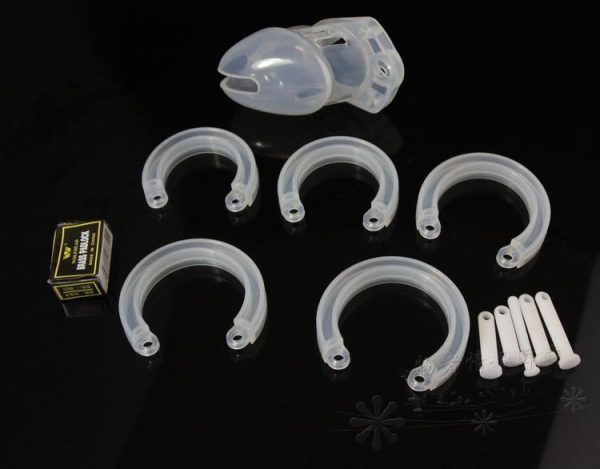 Cage de Chasteté Silicone CB6000S Transparent – Image 3