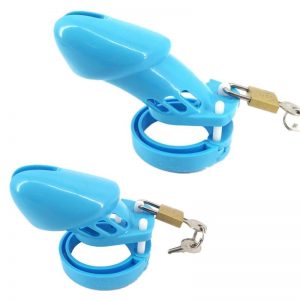 Cage de chasteté Plastique <br /> GB 6000 Bleu