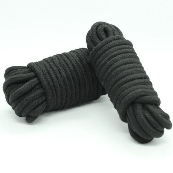 corde coton 5m noire