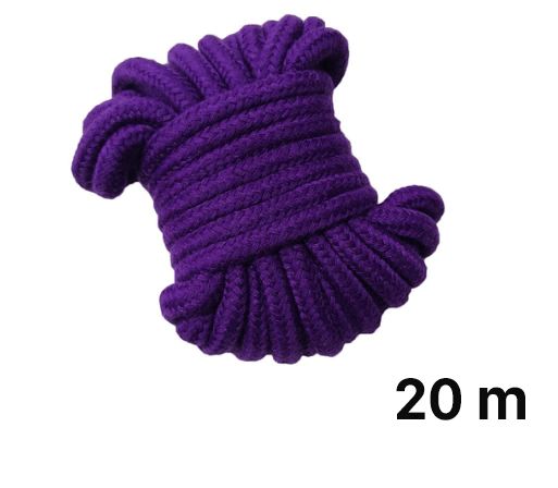 corde coton 20m violet