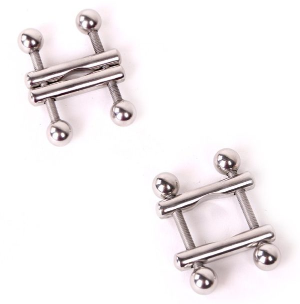 Pinces pour tétons Square End Ball x2 – Image 2