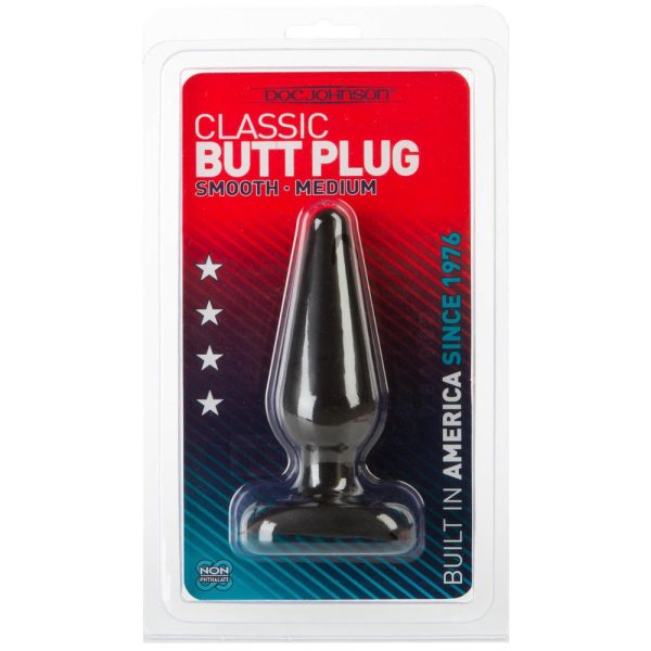 Butt Plug Smooth 12 x 3.8 cm Noir – Image 2
