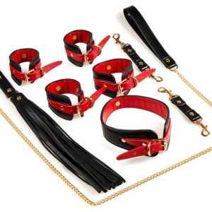 Coffret Bondage SM Naughty Noir-Rouge