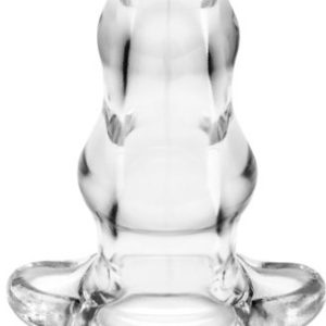 Double Tunnel Plug Transparent Extra-Large 14 x 8.3 cm