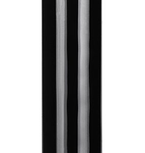 Gode en verre Romance Right 15 x 3.3 cm Noir