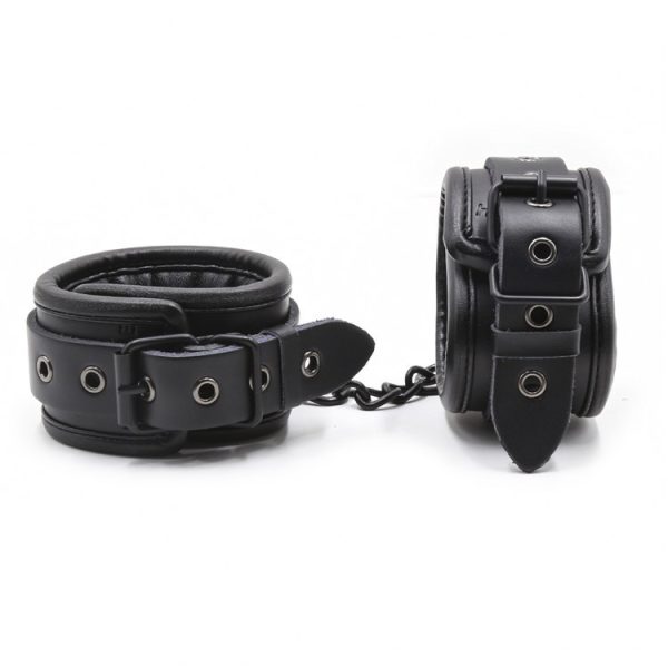 Kit Collier Laisse + Menottes Noir – Image 2