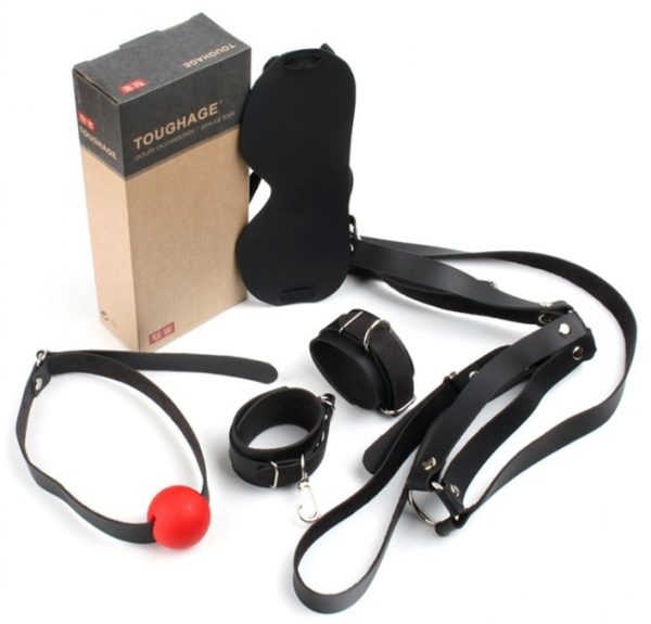 Kit d'Initiation BDSM OBEDIENCE 4 Pièces Noir – Image 2
