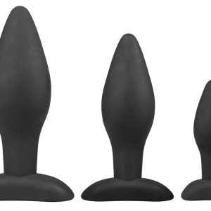 Kit de 3 plugs silicone Rocket Noirs