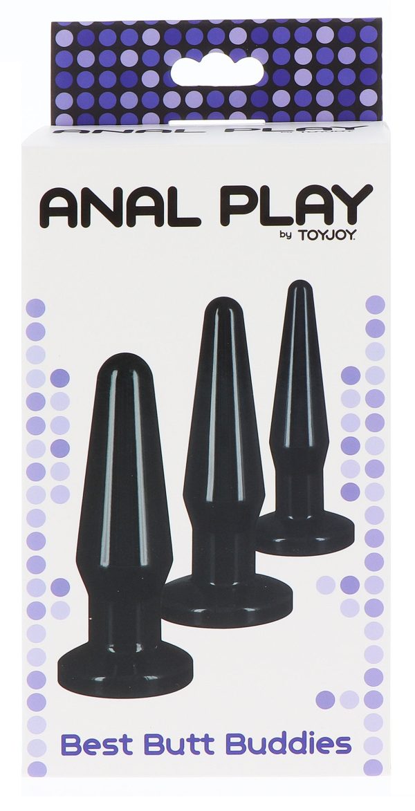 Lot de 3 plugs Best Butt Noirs – Image 2