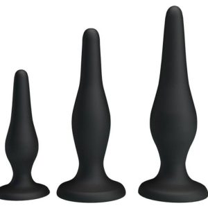 Lot de 3 plugs Silicone Débutant
