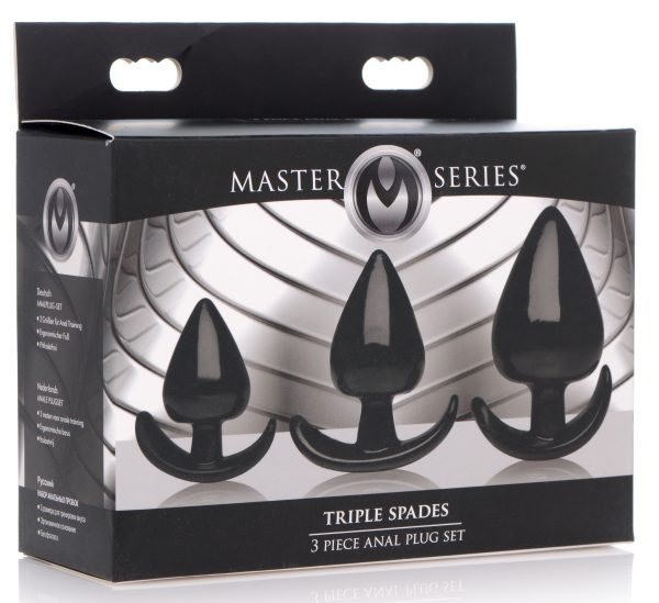 Lot de 3 plugs Spades Noir – Image 2