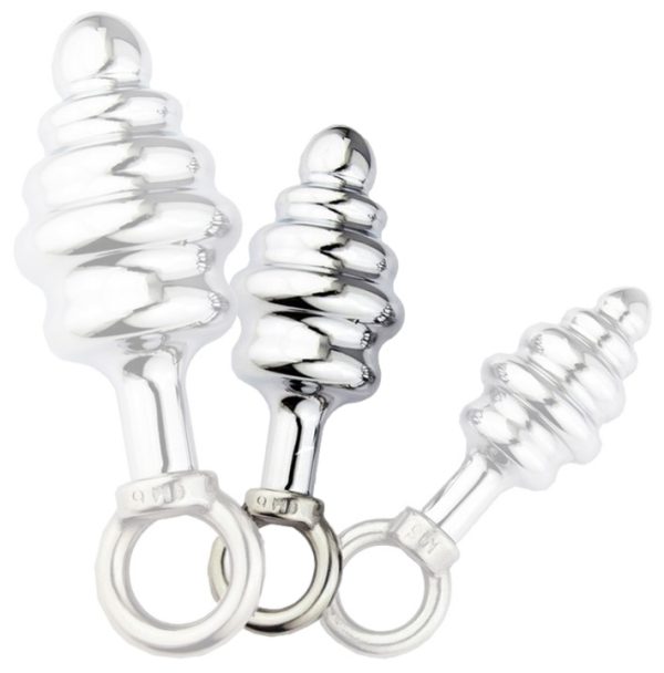Plug en métal avec Anneau Butt Pal 7 x 3.4cm – Image 2