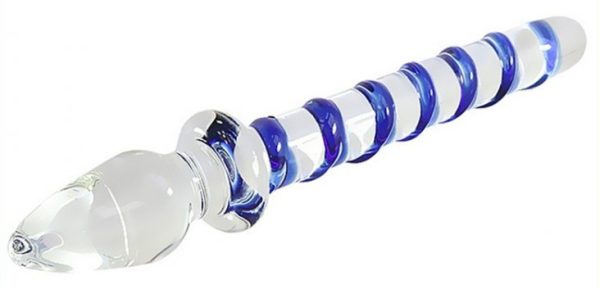 Plug en verre Double Scepter 20.2 x 3cm – Image 3