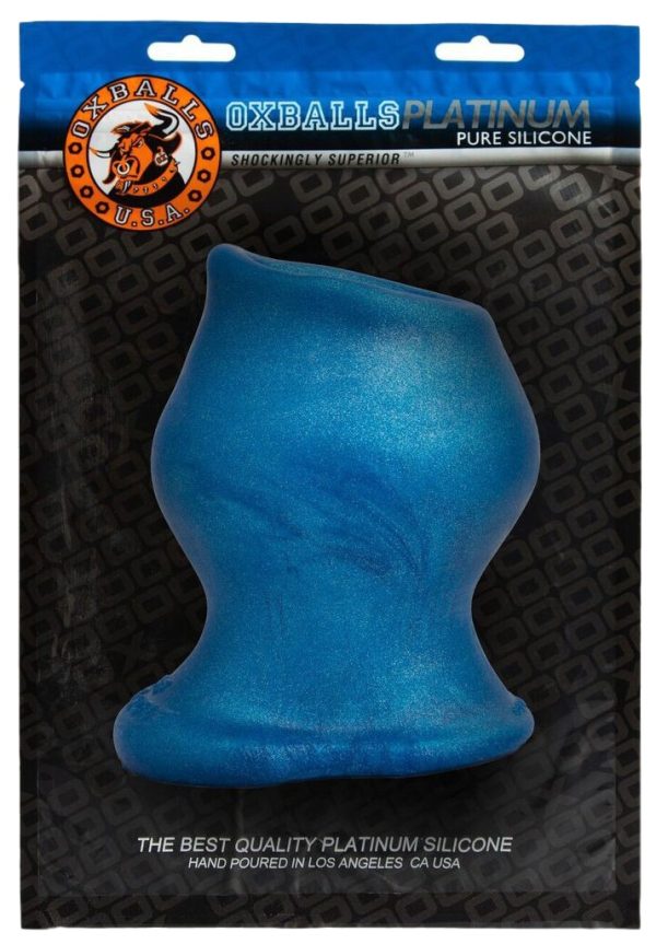 Plug Tunnel Pig-Hole Platinum Bleu 14 x 11 cm – Image 2