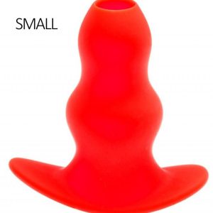 Plug Tunnel Stretch Rouge Small 11 x 5 cm