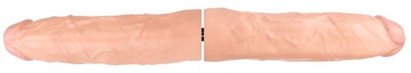 Double Gode DeepR Veiny - 2 x 28.5 cm - Largeur de 5.8 à 7.3 cm - Flesh