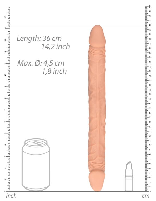 Double gode Realrock 36 x 4.4cm Flesh – Image 6