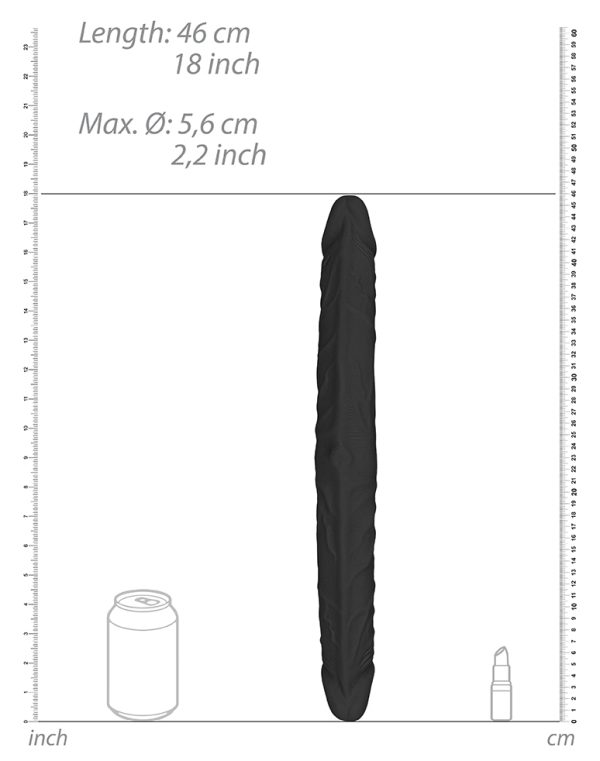 Double gode Realrock 45 x 5.2cm Noir – Image 5