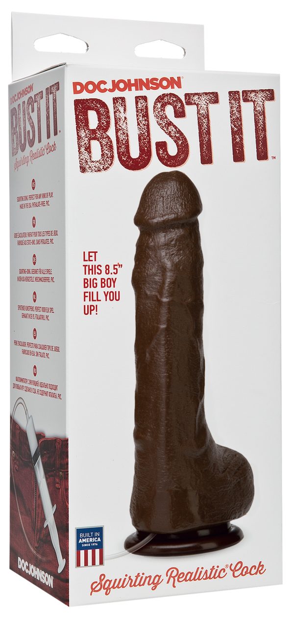 Gode éjaculateur Bust It 15 x 5.5cm Noir – Image 2
