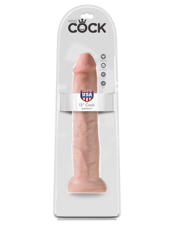 Gode King Cock - 29.5 x 6.2 cm Flesh – Image 2