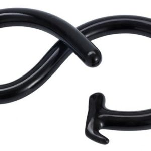 Gode long Mega Snake 100 x 3cm Noir