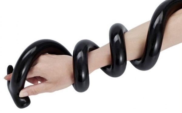 Gode long Mega Snake 100 x 3cm Noir – Image 4