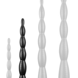 Gode long Scale Beads M 40 x 4cm Noir