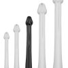Gode long Whale Dildo L 42 x 6cm - Pointe 5cm Noir