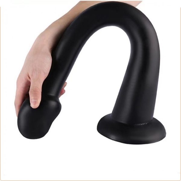 Gode long Whale Dildo XL 48 x 7cm - Pointe 5.5cm Noir – Image 2