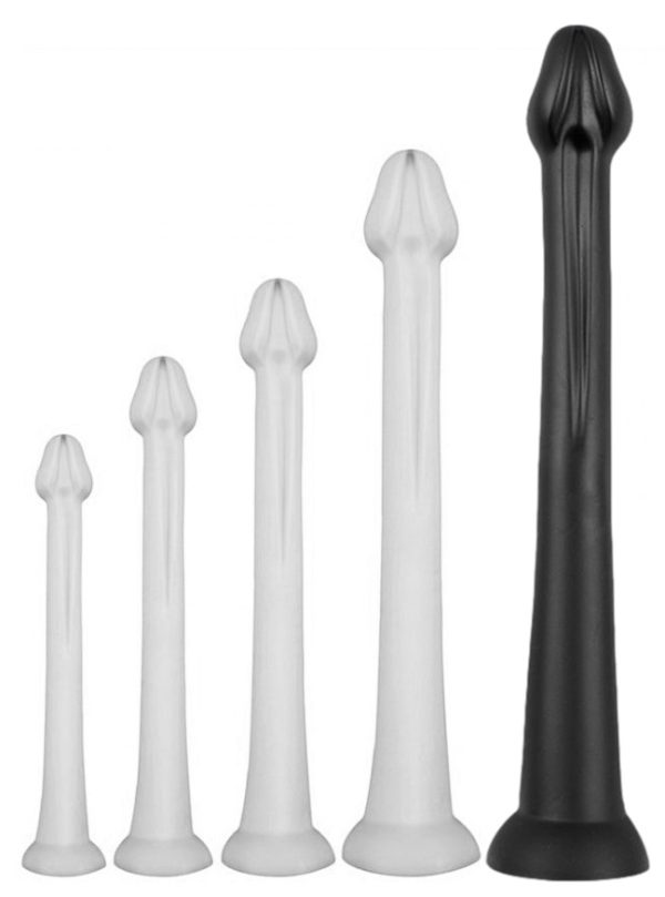 Gode long Whale Dildo XXL 55 x 7.5cm - Pointe 6.3cm Noir