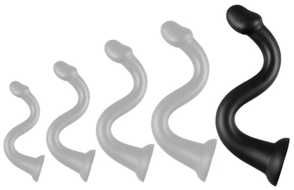 Gode long Whale Dildo XXL 55 x 7.5cm - Pointe 6.3cm Noir – Image 3