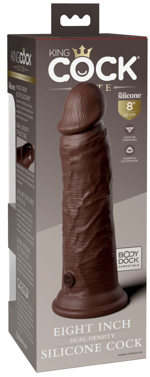 Gode réaliste 2Density Eight - 20 x 5.4cm Marron – Image 5