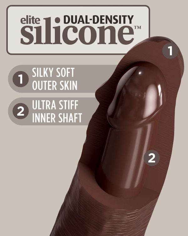 Gode réaliste 2Density Eleven - 28 x 5.5cm Marron – Image 7