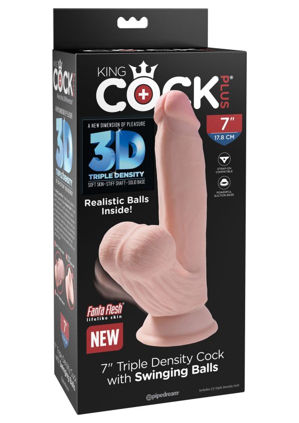 Gode réaliste 3D Cock Swinging Balls 15  x 4 cm – Image 2